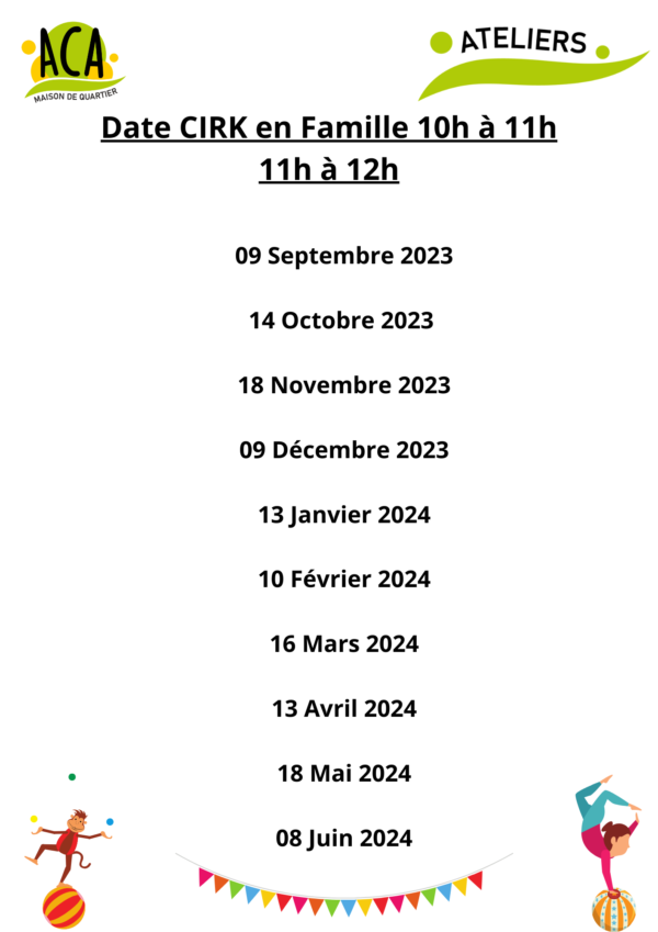Date Ateliers Date Ateliers